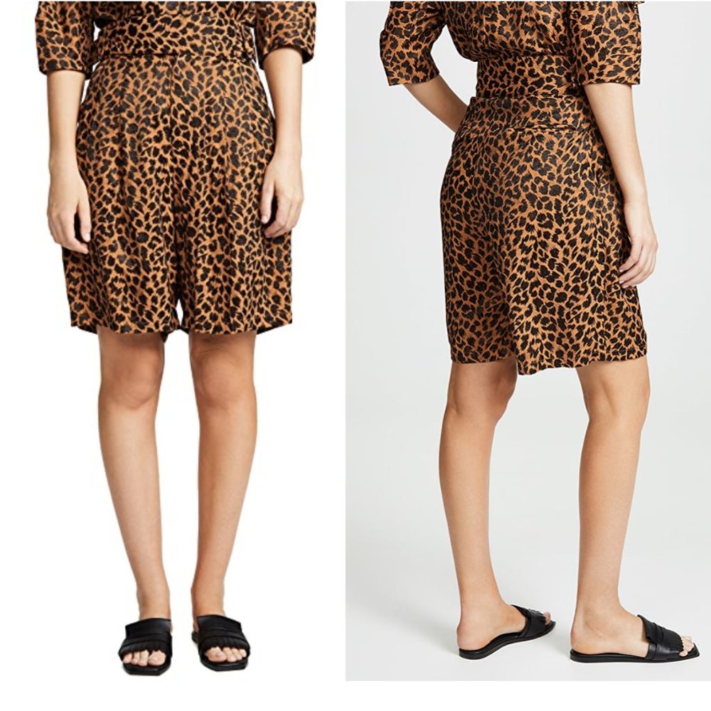 TOGA PULLA Animal print shorts NWT high waist pleated